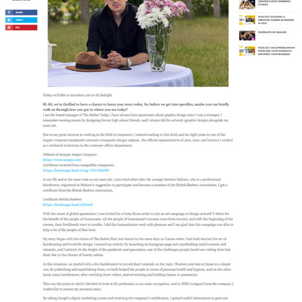 Community Highlights Meet Ali Sadeghi of The Barber Today 01