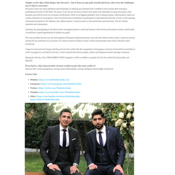 Community Highlights Meet Ali Sadeghi of The Barber Today 02